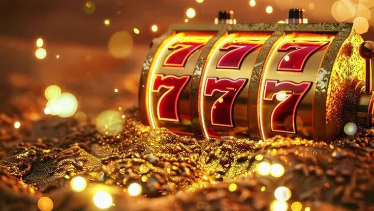 Slot machine reels with free spin icon